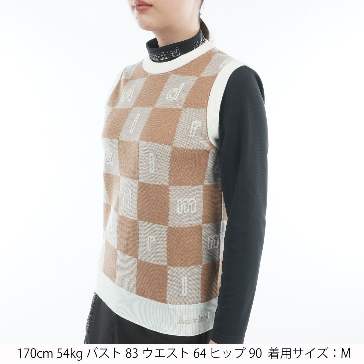 モノグラムジャカード ライトクルーニットベスト ADLA561 – ADMIRAL