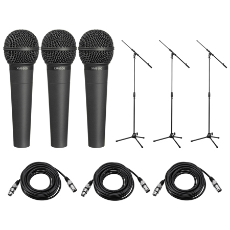 Behringer ULTRAVOICE XM8500 Dynamic Cardioid Mic w/Cable & Tripod