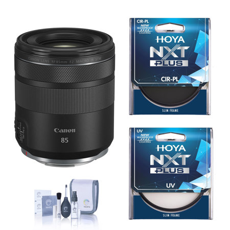 Canon RF 85mm f/2 Macro IS STM Lens with Filter Kit & Cleaning Kit