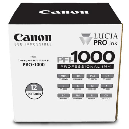 Canon PFI-1000 12 Ink LUCIA PRO Pack for imagePROGRAF PRO-1000