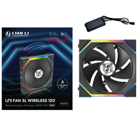 Lian-Li UNI FAN SL Wireless 120mm RGB Case Fan with Reverse Blade