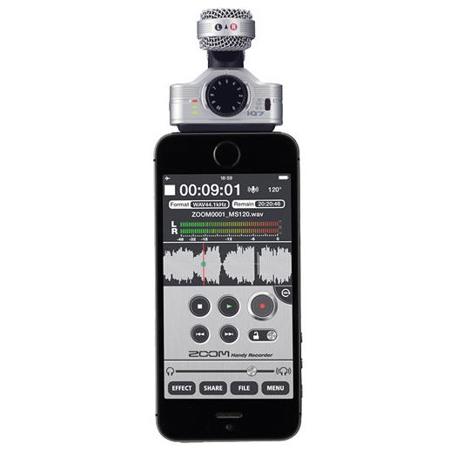 Zoom iQ7 Mid-Side Stereo Microphone for iPhone, iPad, iPod Touch ZIQ7