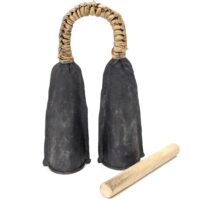 鉄ベル アゴゴ カウベル アフリカンベル （r123-14） - アフリカ雑貨店