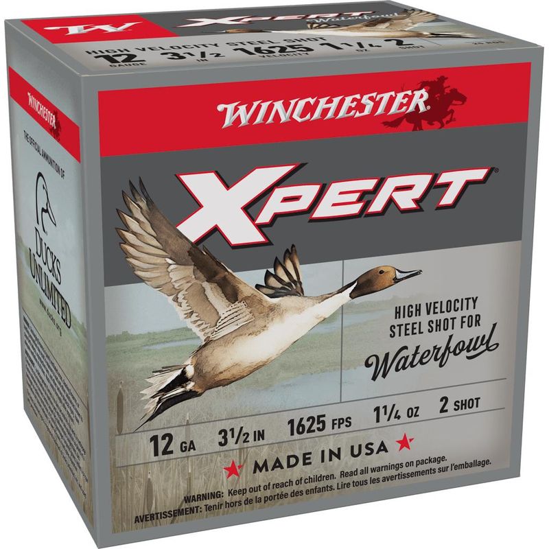 Winchester Xpert High Velocity Steel Shotshells WEX12LM2, 12 Gauge