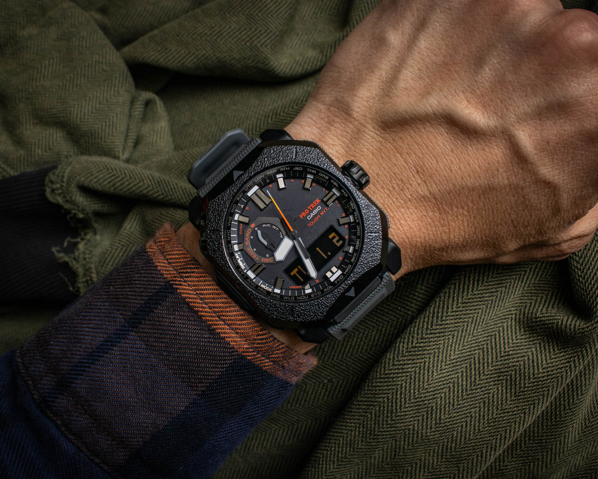 Hands-On: Casio Pro Trek PRW6900BF-1 Bonfire Watch | aBlogtoWatch