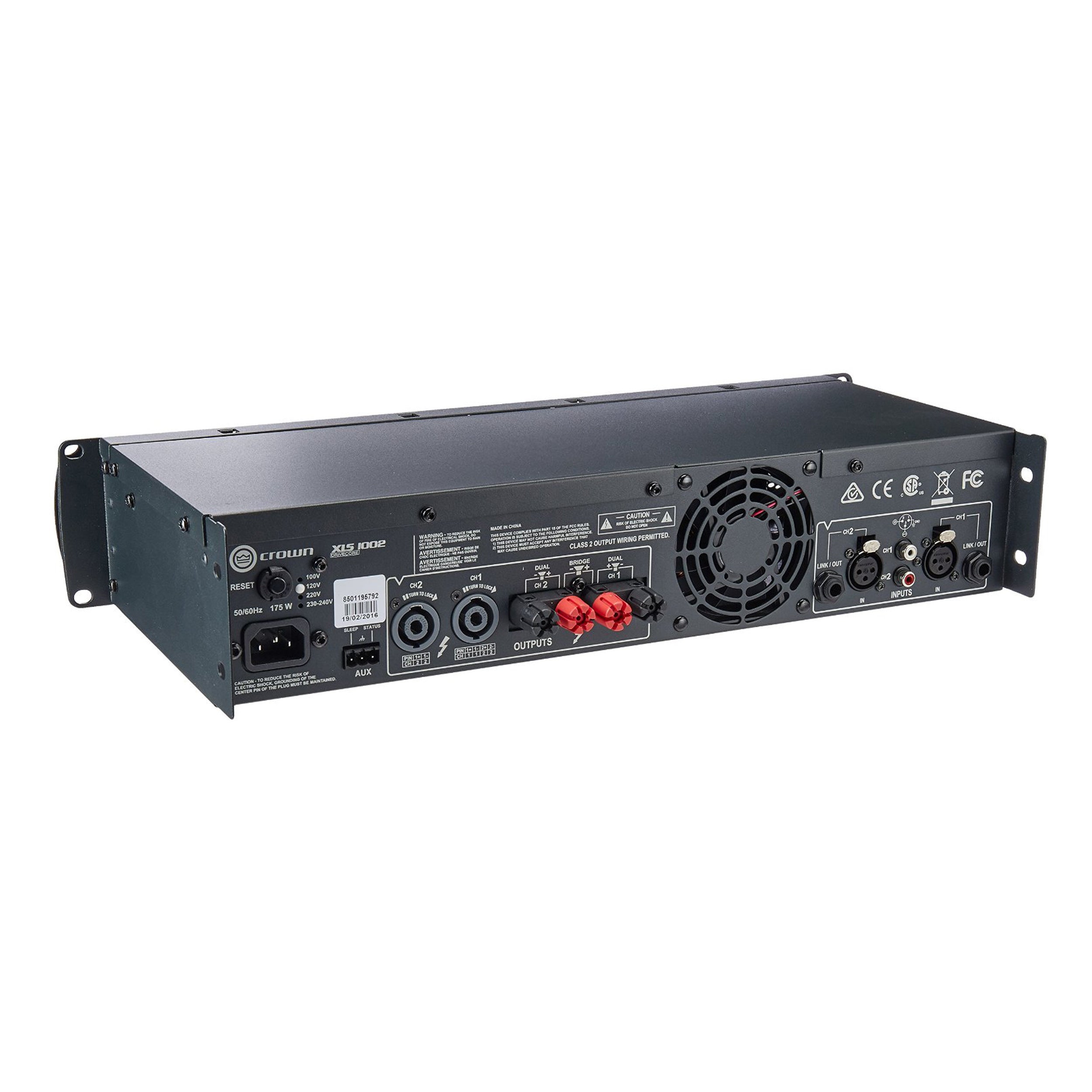 Crown XLS1002 Two-Channel, 350W At 4Ω Power Amplifier – Alto Music