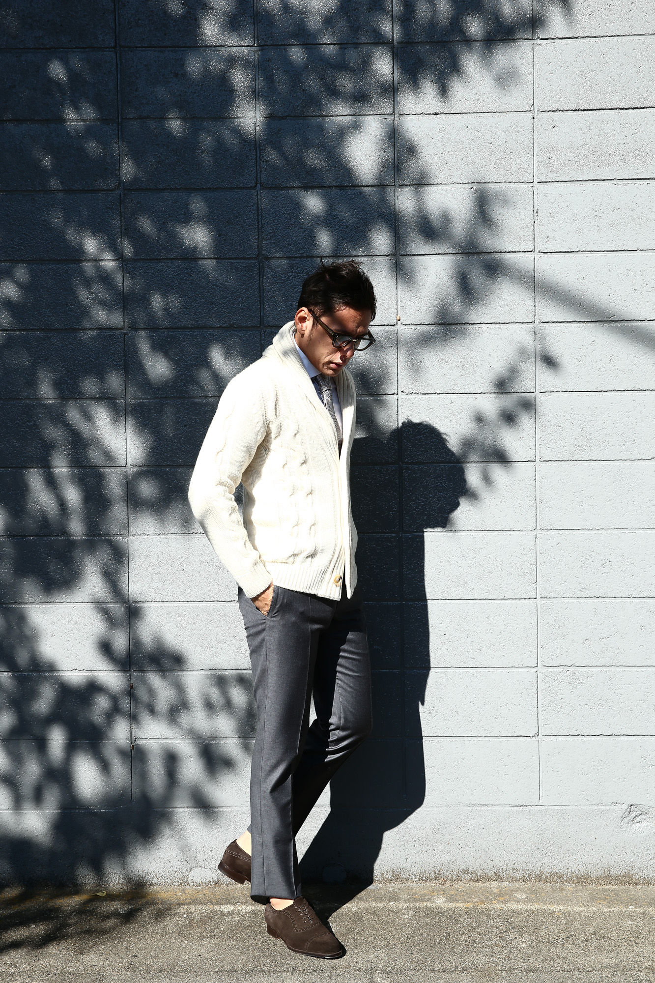 Settefili Cashmere / セッテフィーリ カシミア】 Shawl Collar