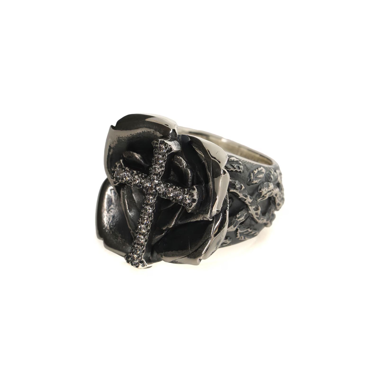 GOTHIC YOHJI YAMAMOTO - GOTHIC YOHJI YAMAMOTO CROSS ROSE RING