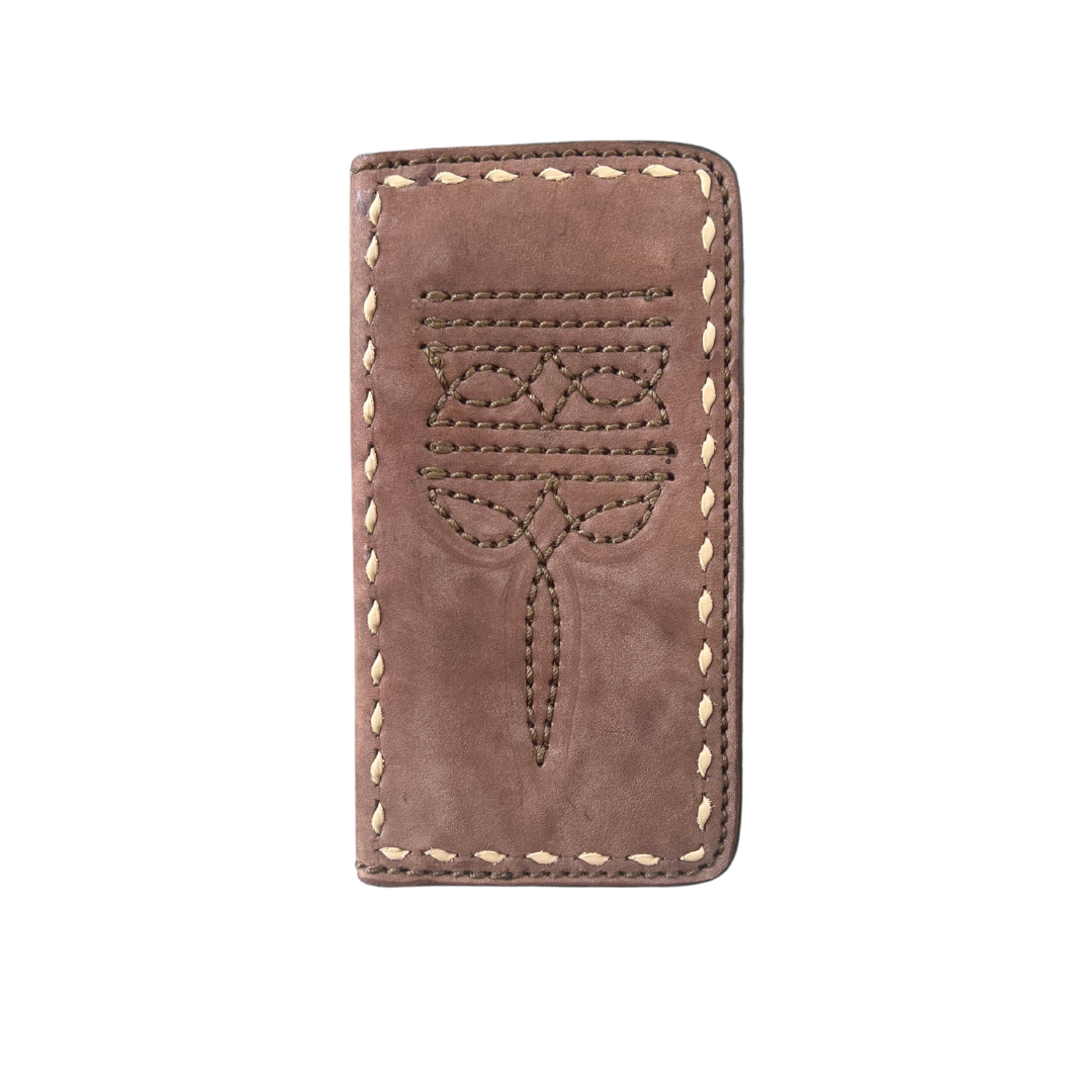 Tall Wallet- Cowboy Stitch – Alamo Saddlery