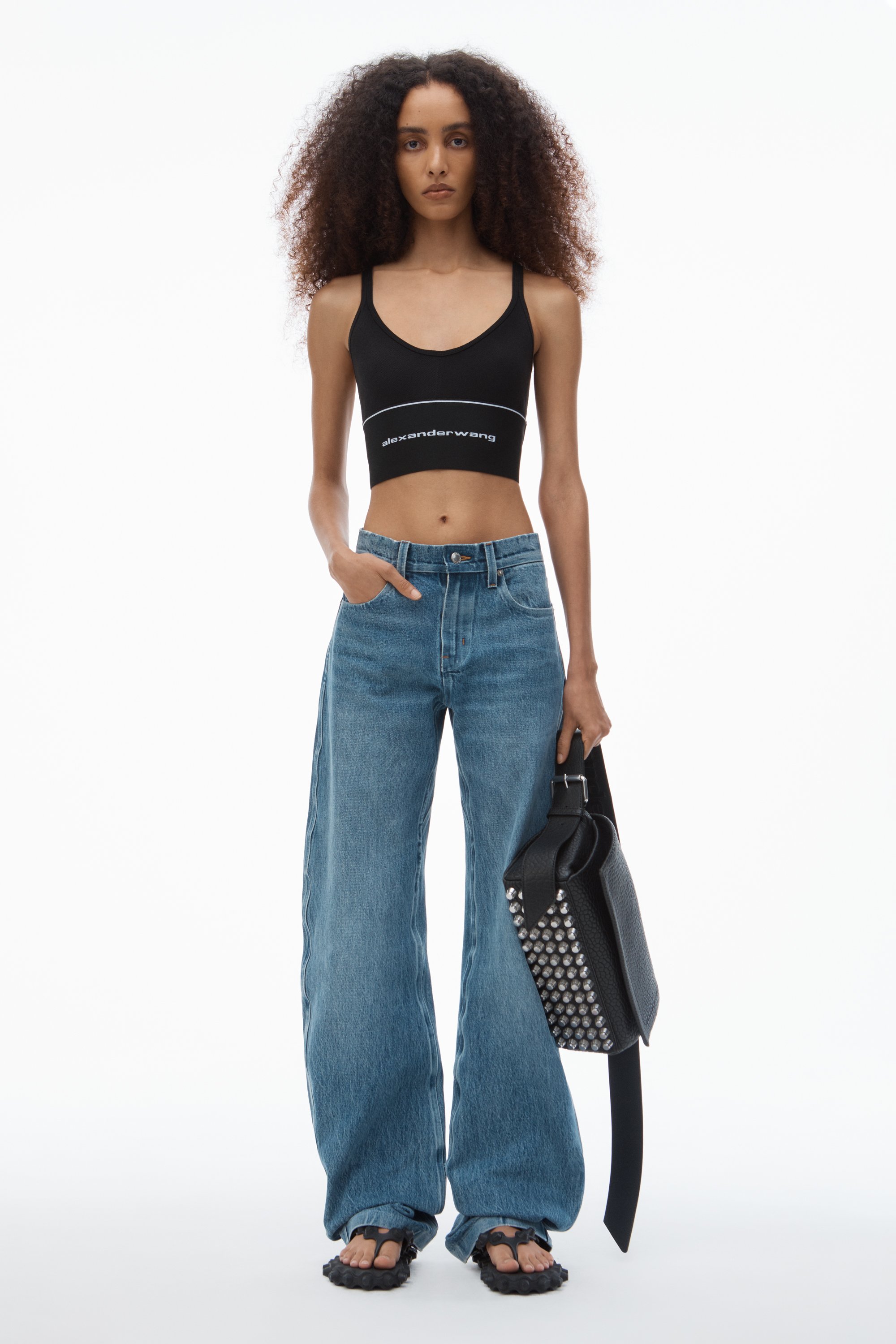 alexanderwang アレキサンダーワング リブジャージー ロゴ エラ