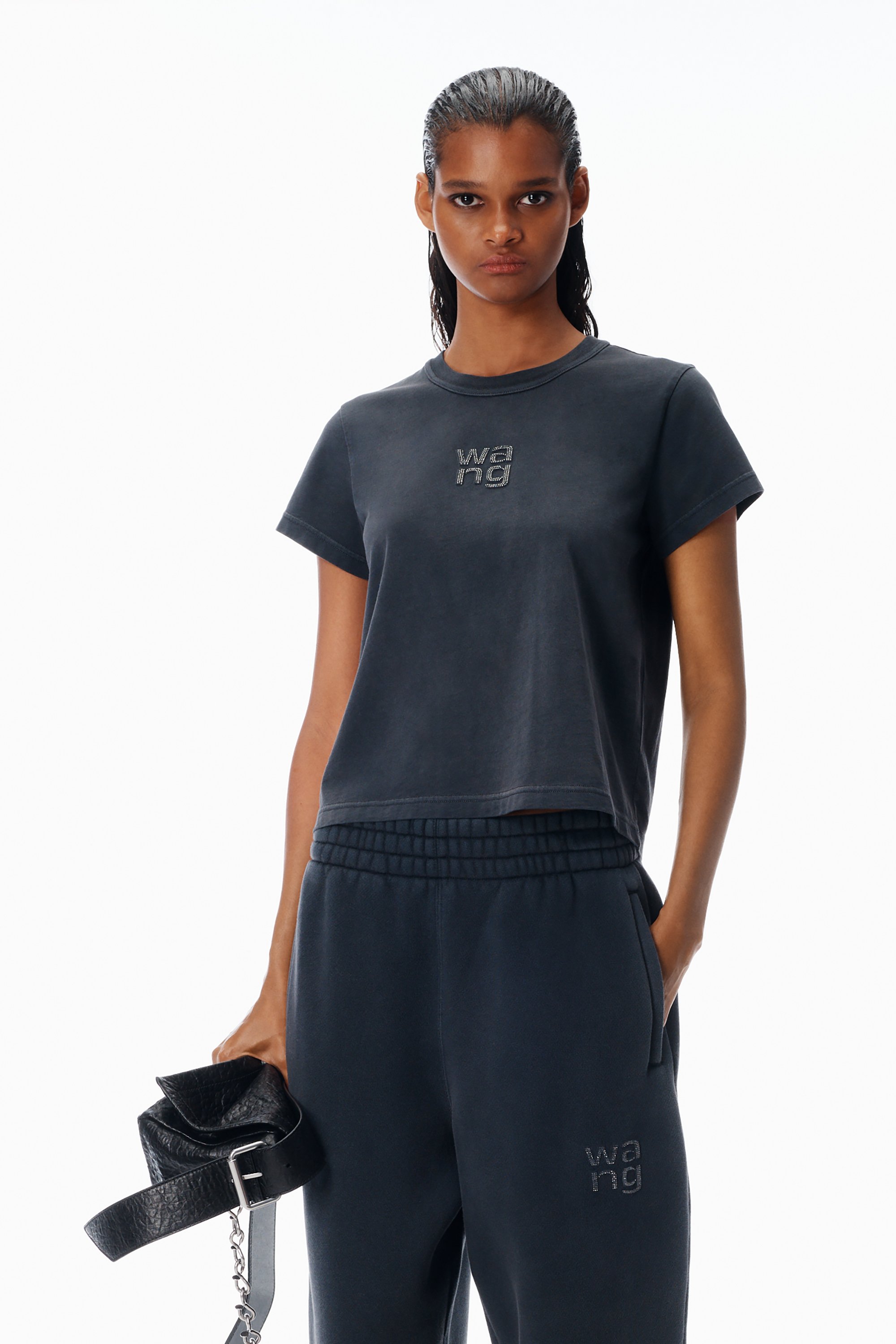 alexanderwang アレキサンダーワング クリスタル ホットフィックスロゴ