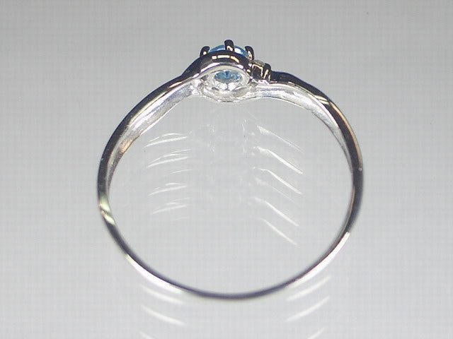 K18WGブルートパーズ/ダイヤ リング 【誕生石11月】 – オール