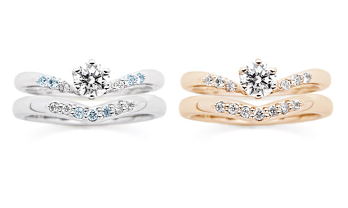 K14WG ダイヤリング