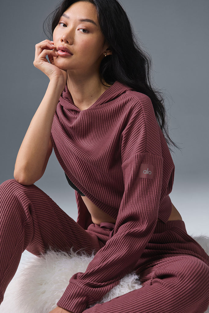 Muse Hoodie - Burgundy Truffle | ALO