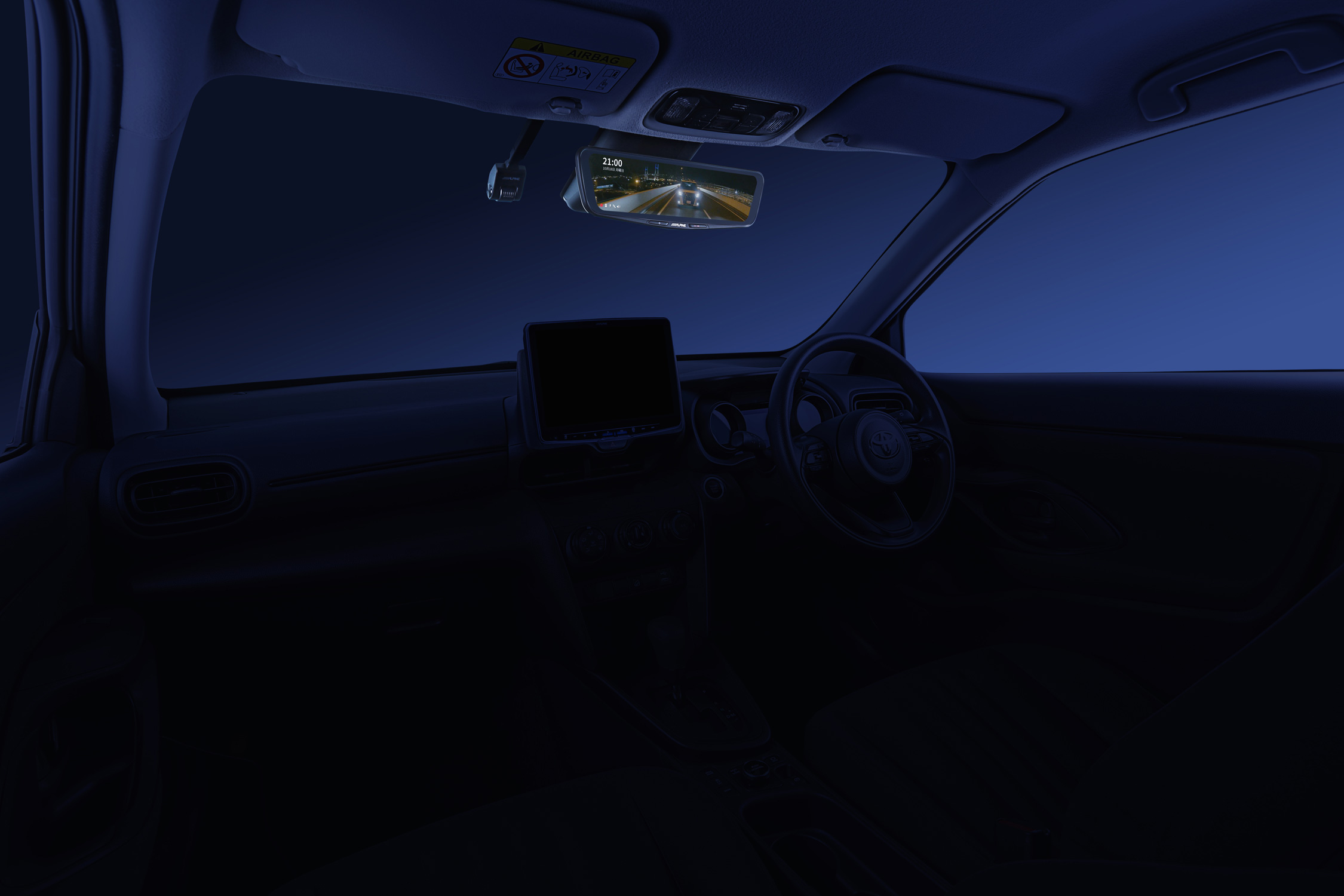 ヤリスクロス（10系）専用 デジタルミラー取付けキット(リアカメラ