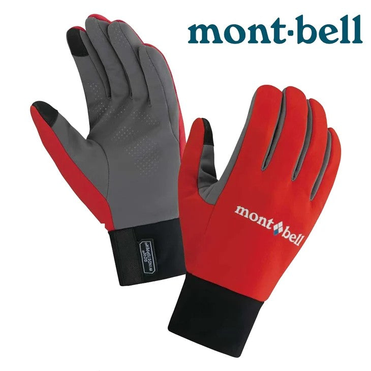 Montbell 日本Windstopper Trekking Gloves 男防風保暖健行手套1118474