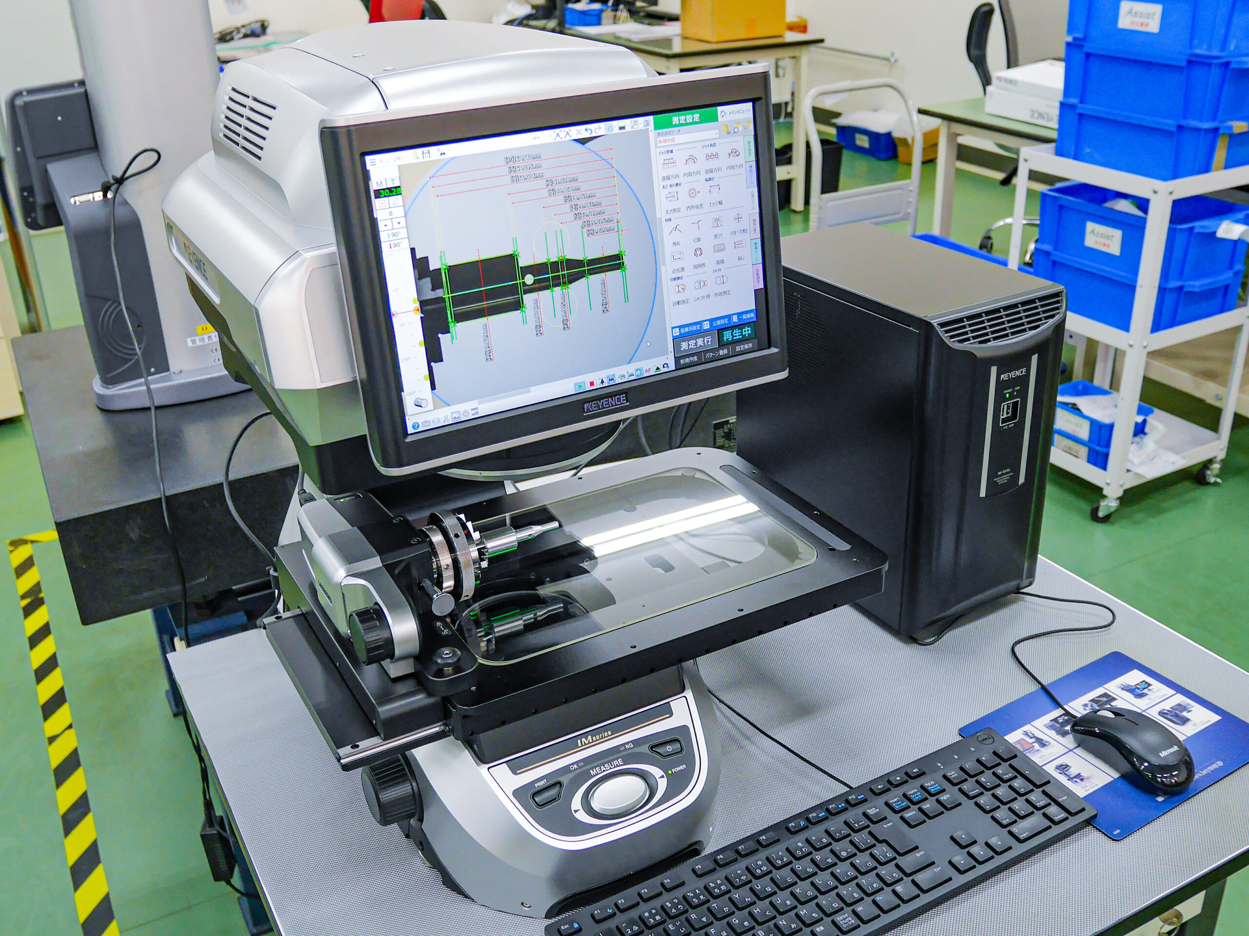 画像寸法測定器 IM-8000（キーエンス）を新規導入しました | 加工部品