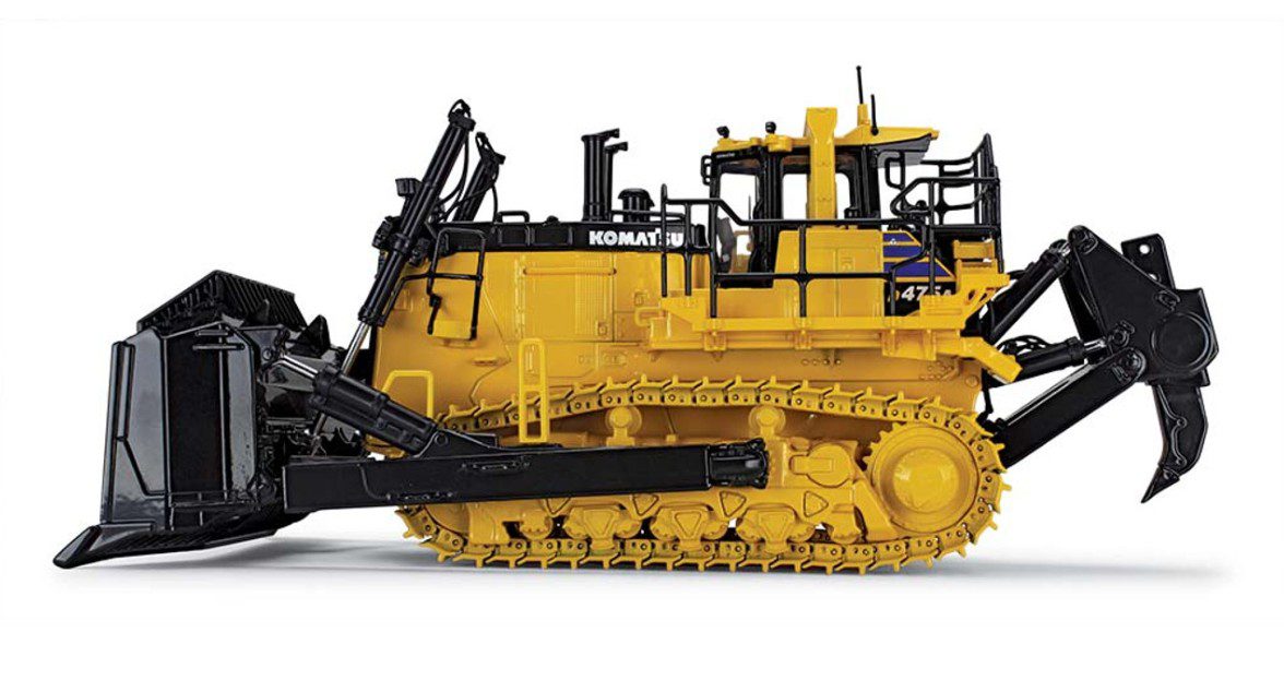 1/50 Komatsu D475A-8 Dozer with Ripper - First Gear | AgFarmToys.com