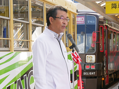 マウスパッド 1点 愛知県豊橋市 路面電車 新品 未使用 マウスパッド 1