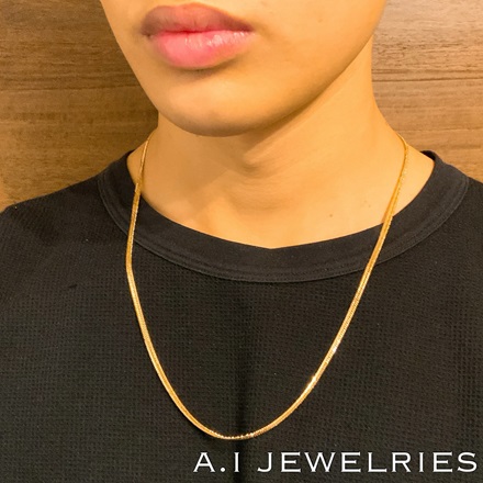 k18 18金 12面 トリプル 14g 60cm 喜平 ネックレス メンズ 品番 : k12t