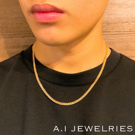 k18 18金 20g 50cm 6面ダブル 6cut double necklace 喜平ネックレス