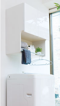 ランドリー吊戸棚 - アイオ産業 ｜ システムキッチン・セクショナル