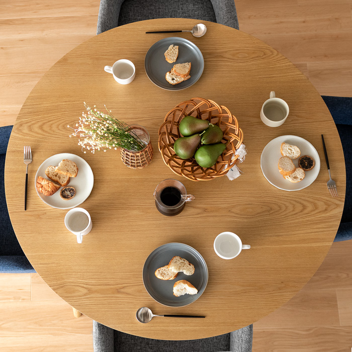 4人用 ウッドダイニング Calma(カルマ)円形テーブル単体販売 | 家具