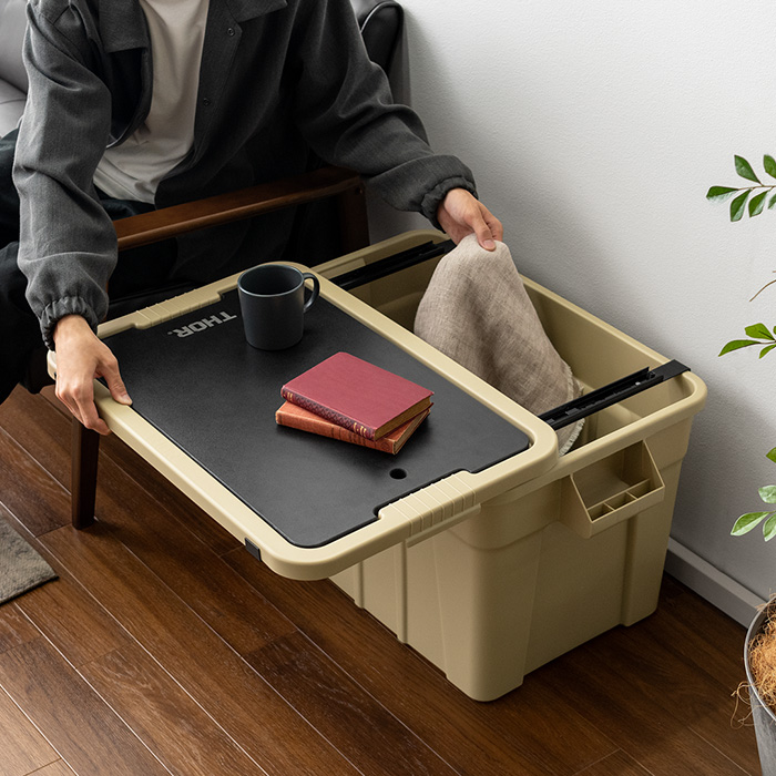 おしゃれ収納ボックス ソーラージトートウィズリッド 53L | 家具