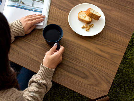 ウォルナットこたつテーブル Walca(ウォルカ) 75cm幅 正方形 | 家具