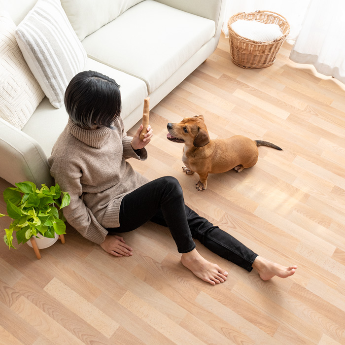 滑らないフローリング調パイルカーペット 200×450cm | 家具