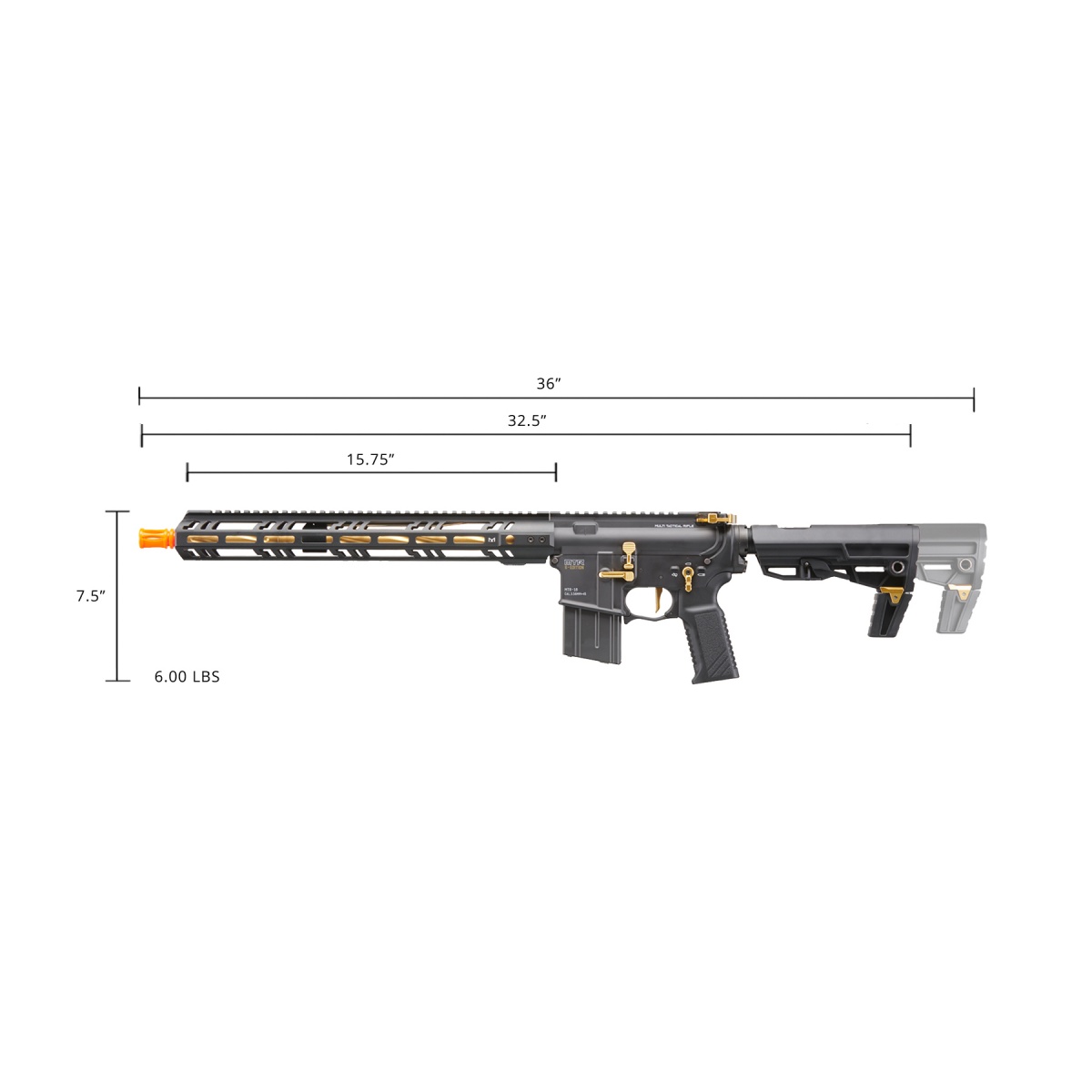 Tokyo Marui MTR16 G-Edition Airsoft Gas Blowback Airsoft Rifle