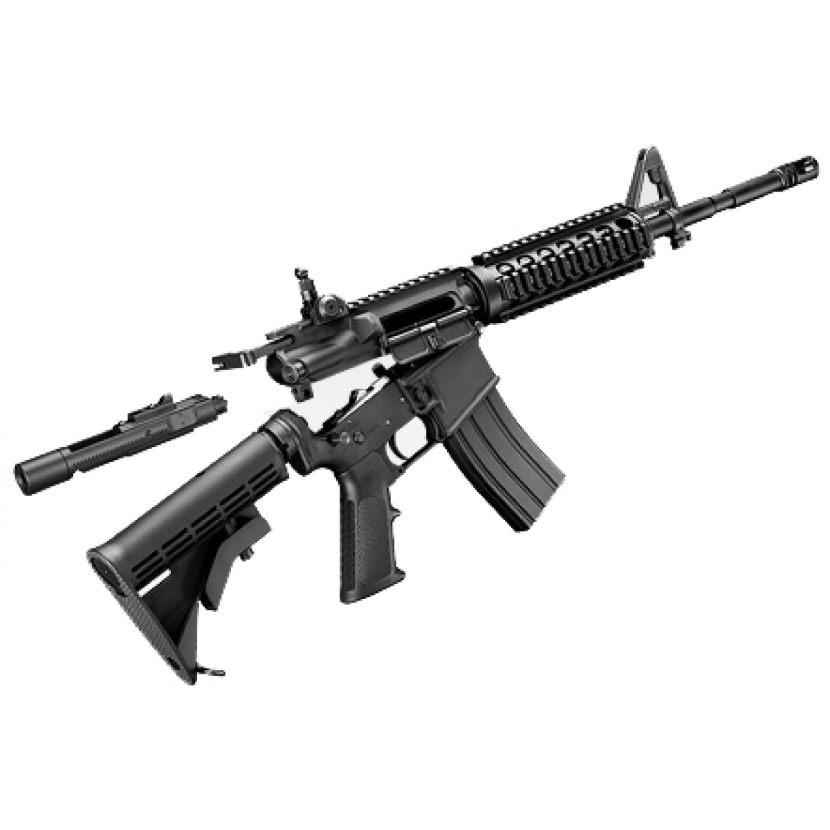 Tokyo Marui M4A1 MWS Gas Blowback GBB Airsoft Rifle - BLACK