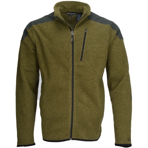 5.11 Tactical Polyester Full Zip Fleece Sweater - FIELD GREEN