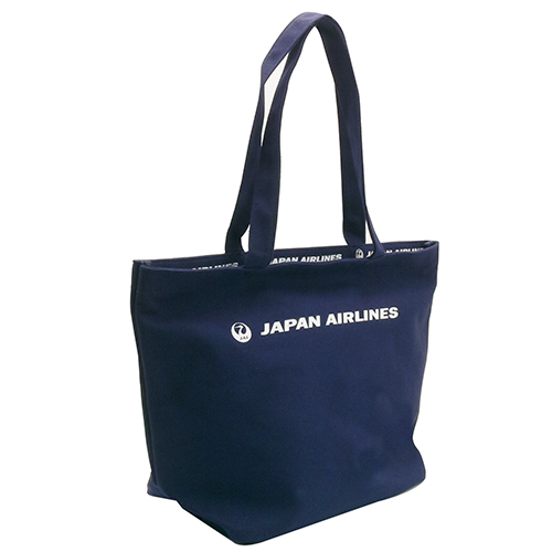 JALトートバッグ ファスナー付（ネイビー）