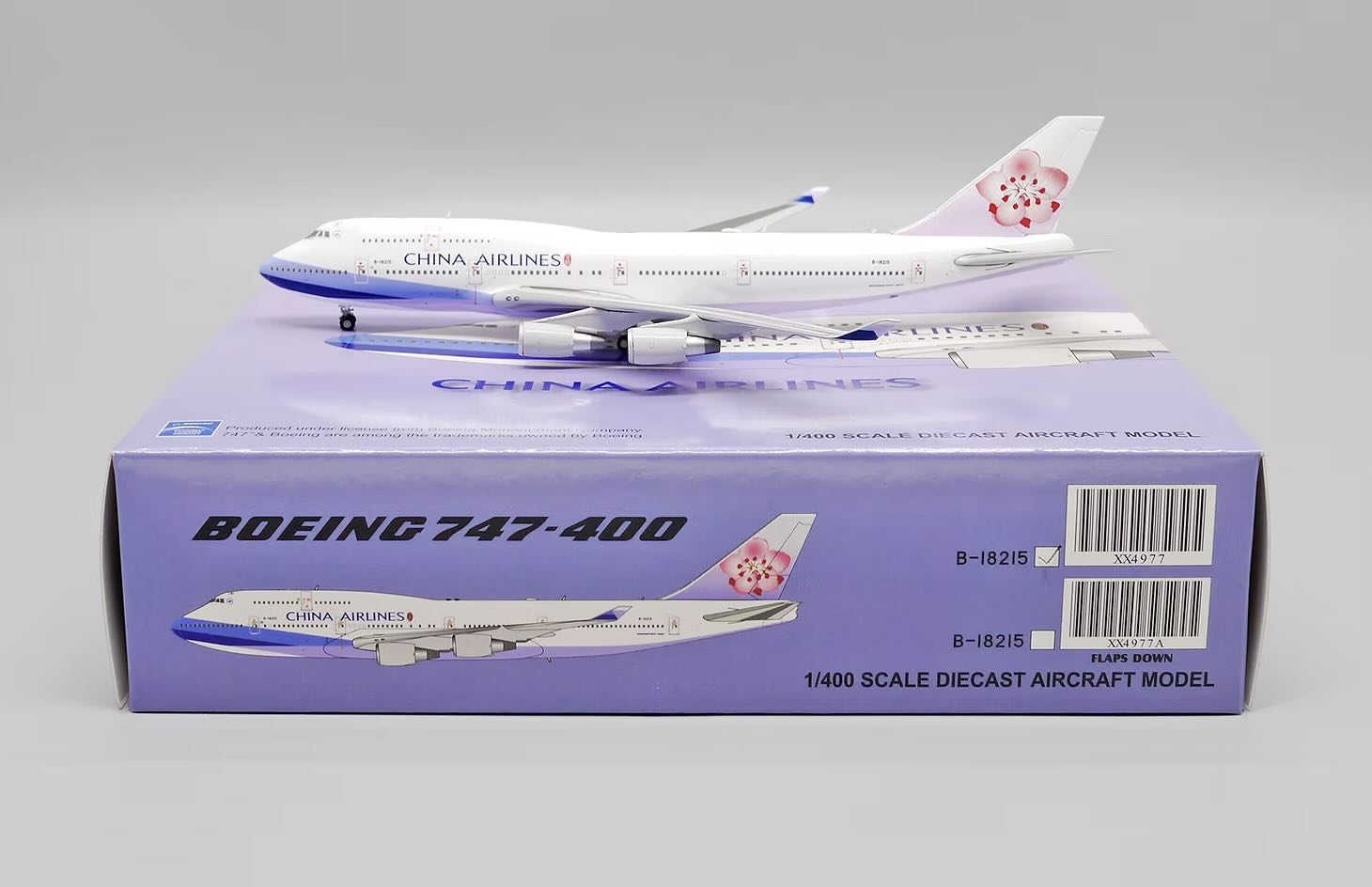 XX4977 China Airlines 中華航空 B747-400 B-18215 – Airplane Model SG