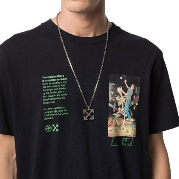 ARROW NECKLACE SILVER/GOLD OMOB019R21MET001 ネックレス