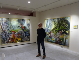 1ノ6 クリスタルビルに「ギャラリー甚」オープン 150号の大作