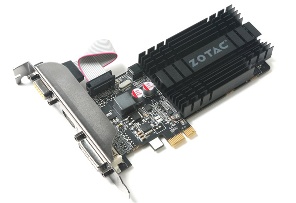 PCI Express x1接続に対応したGeForce GT 710搭載グラフィックボード
