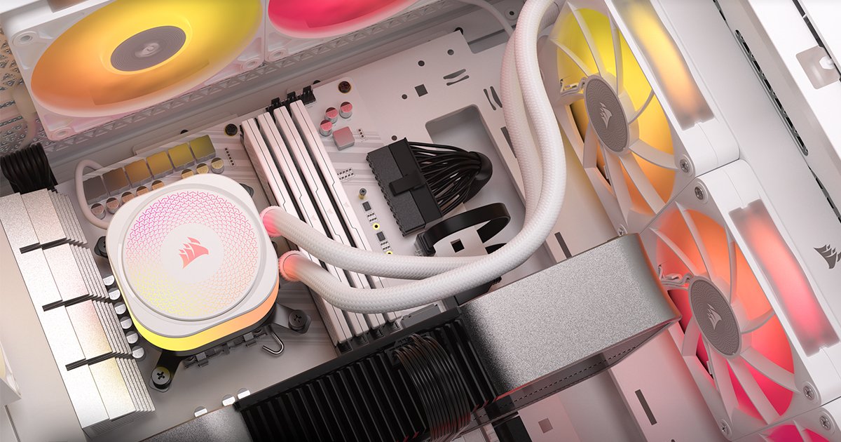 冷却効率に優れたiCUE LINK対応の水冷一体型CPUクーラー、CORSAIR社製