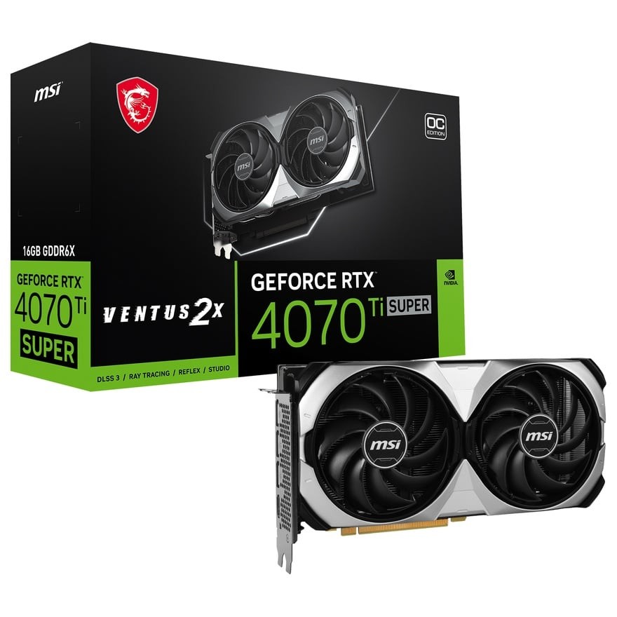 GeForce RTX 4070 Ti SUPER 16G VENTUS 2X OC | MSI グラフィック