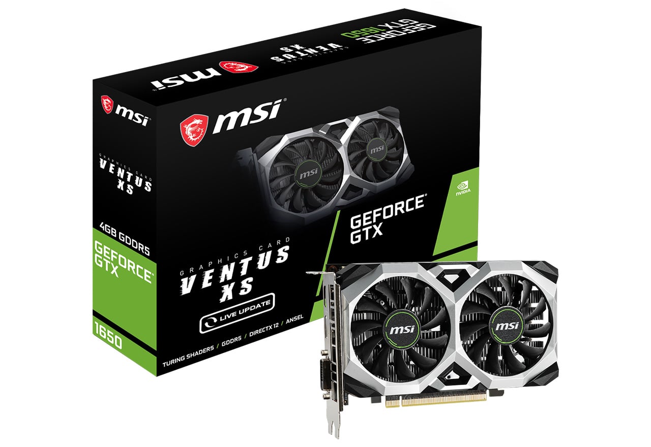 GeForce GTX 1650 VENTUS XS 4G | MSI グラフィックボード GeForce GTX