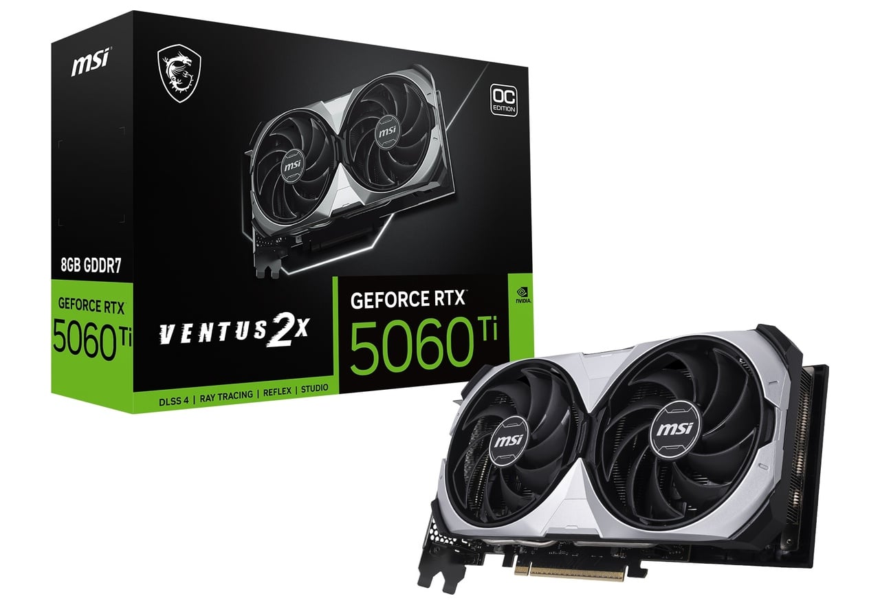 GeForce RTX 5060 Ti 8G VENTUS 2X OC CLASSIC | MSI グラフィック
