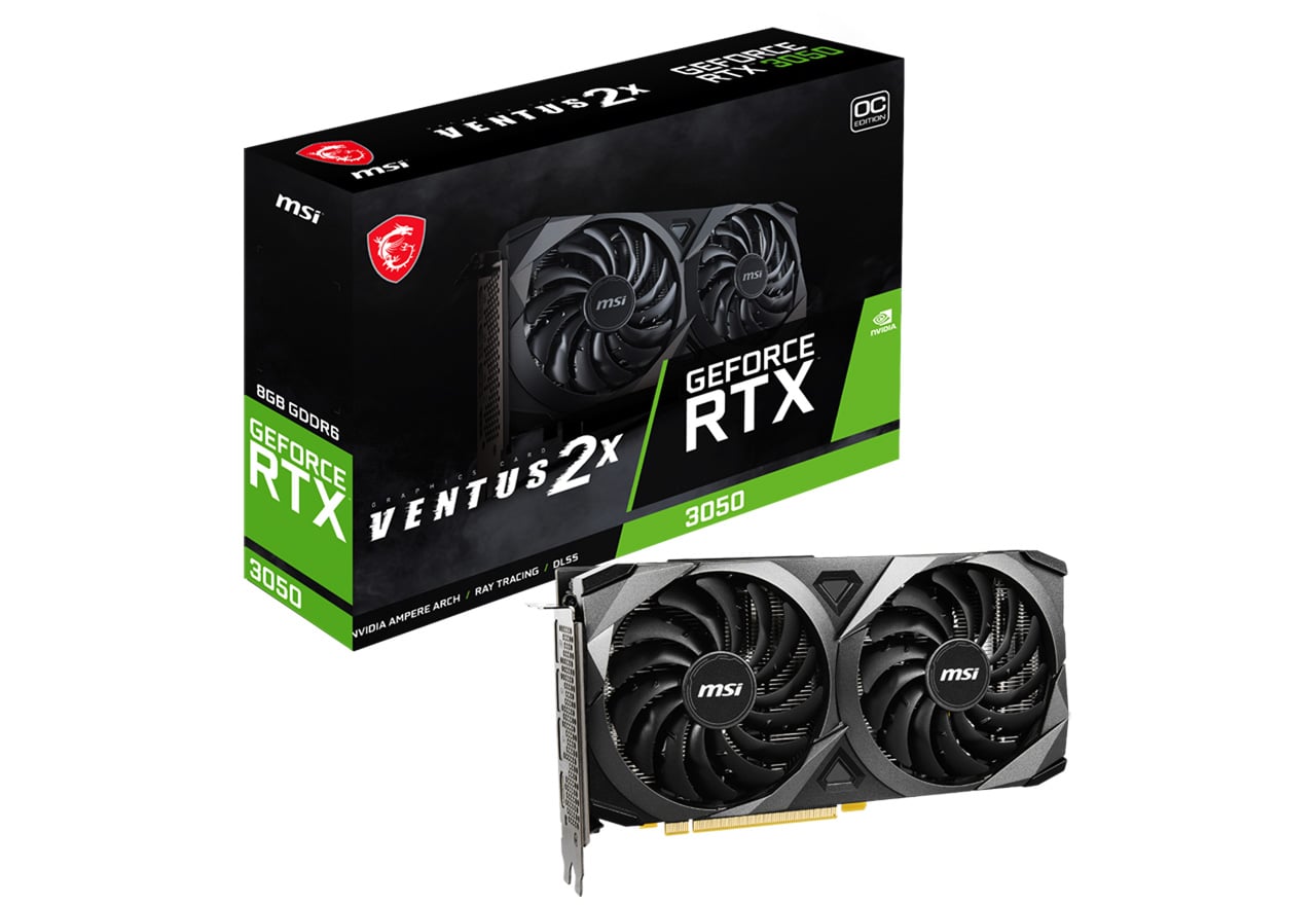 GeForce RTX 3050 VENTUS 2X 8G OC | MSI グラフィックボード GeForce