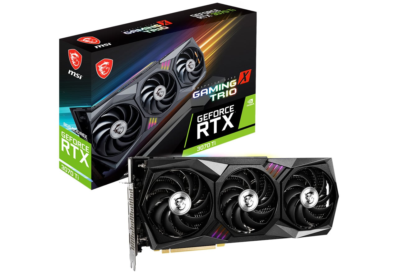 GeForce RTX 3070 Ti GAMING X TRIO 8G | MSI グラフィックボード