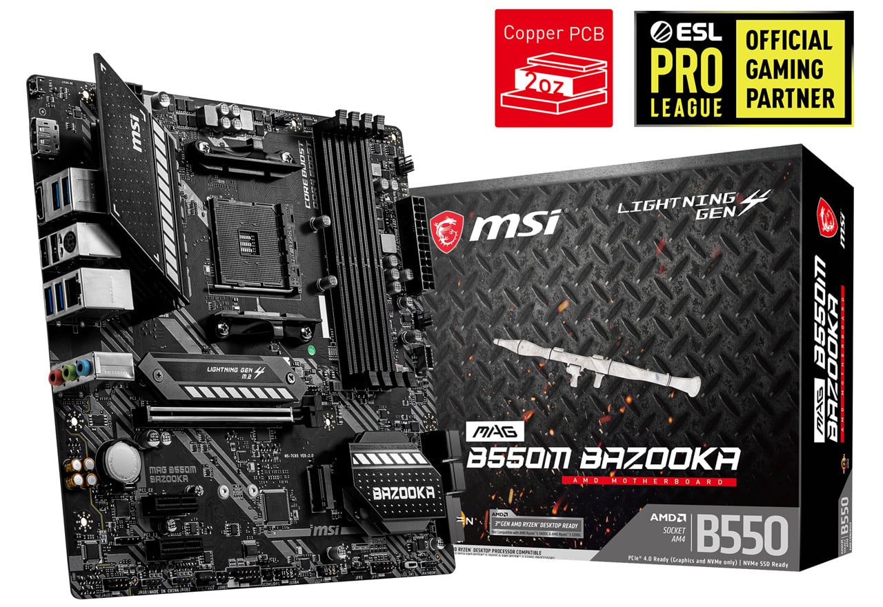 MAG B550M BAZOOKA | MSI マザーボード AMD B550チップセット | 株式