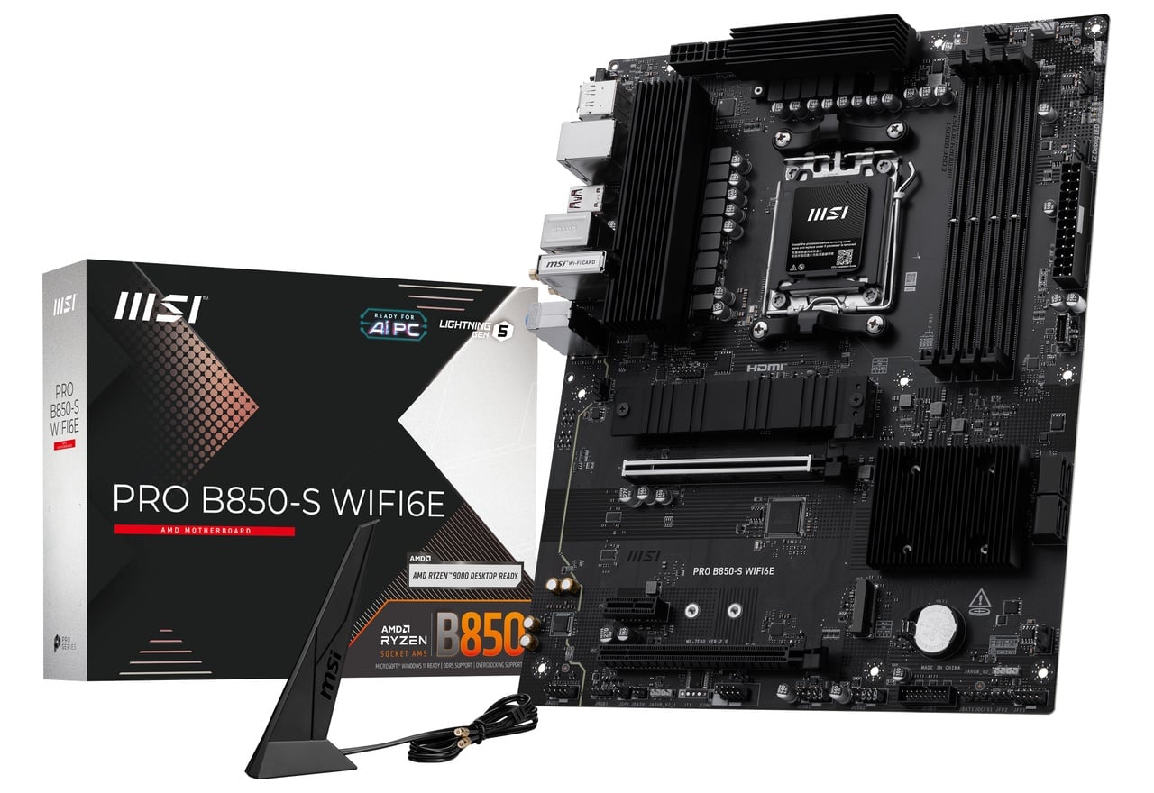 PRO B850-S WIFI6E | MSI マザーボード AMD B850チップセット | 株式