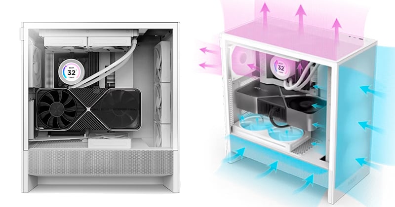 H5 Flow v2シリーズ | NZXT ミドルタワー型PCケース | 株式会社アスク