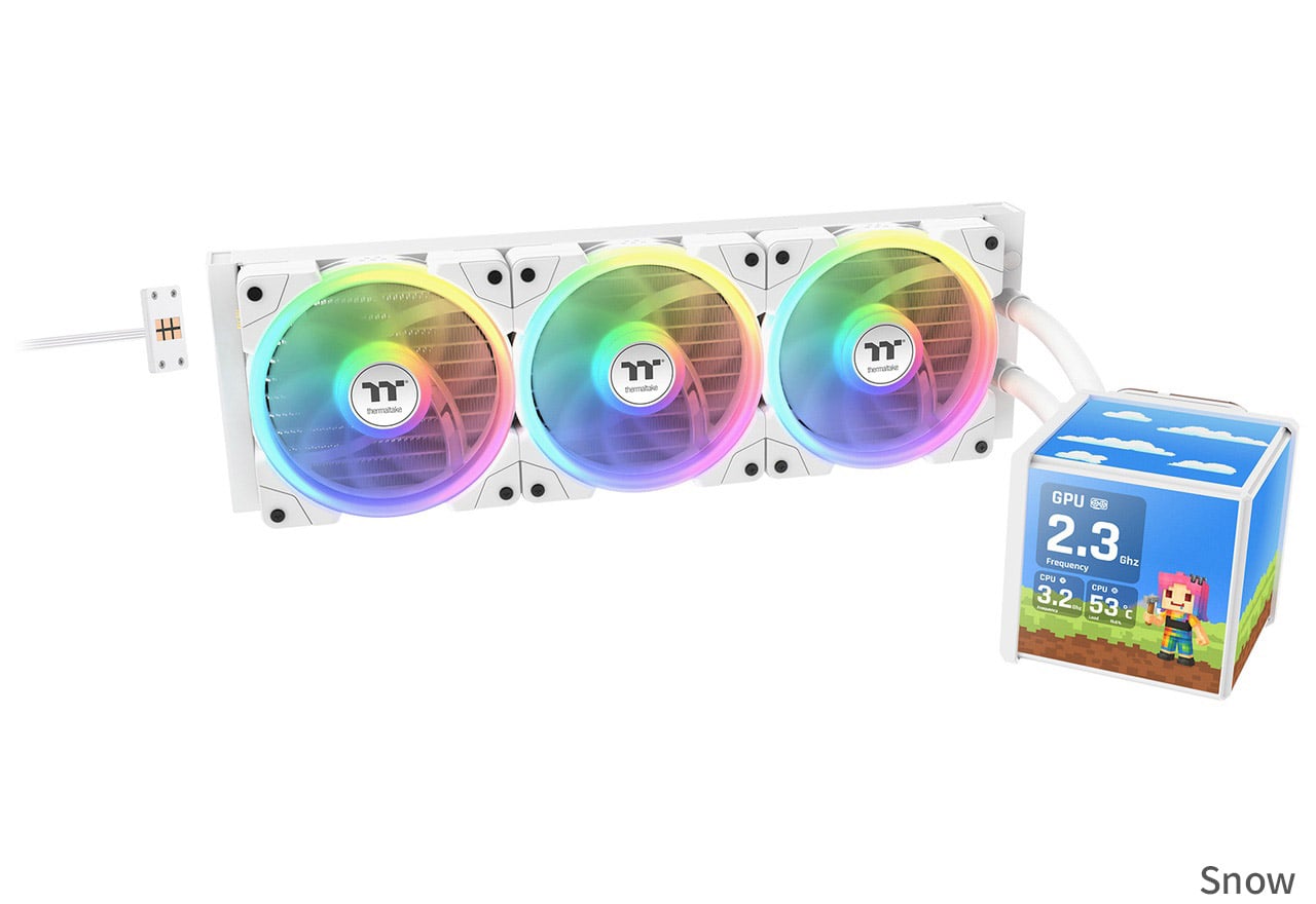 MINECUBE 360 Ultra ARGB Syncシリーズ | Thermaltake 水冷一体型CPU