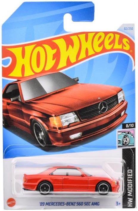 89 メルセデス・ベンツ 560 SEC AMG (国内流通版/裏面日本語)】RED