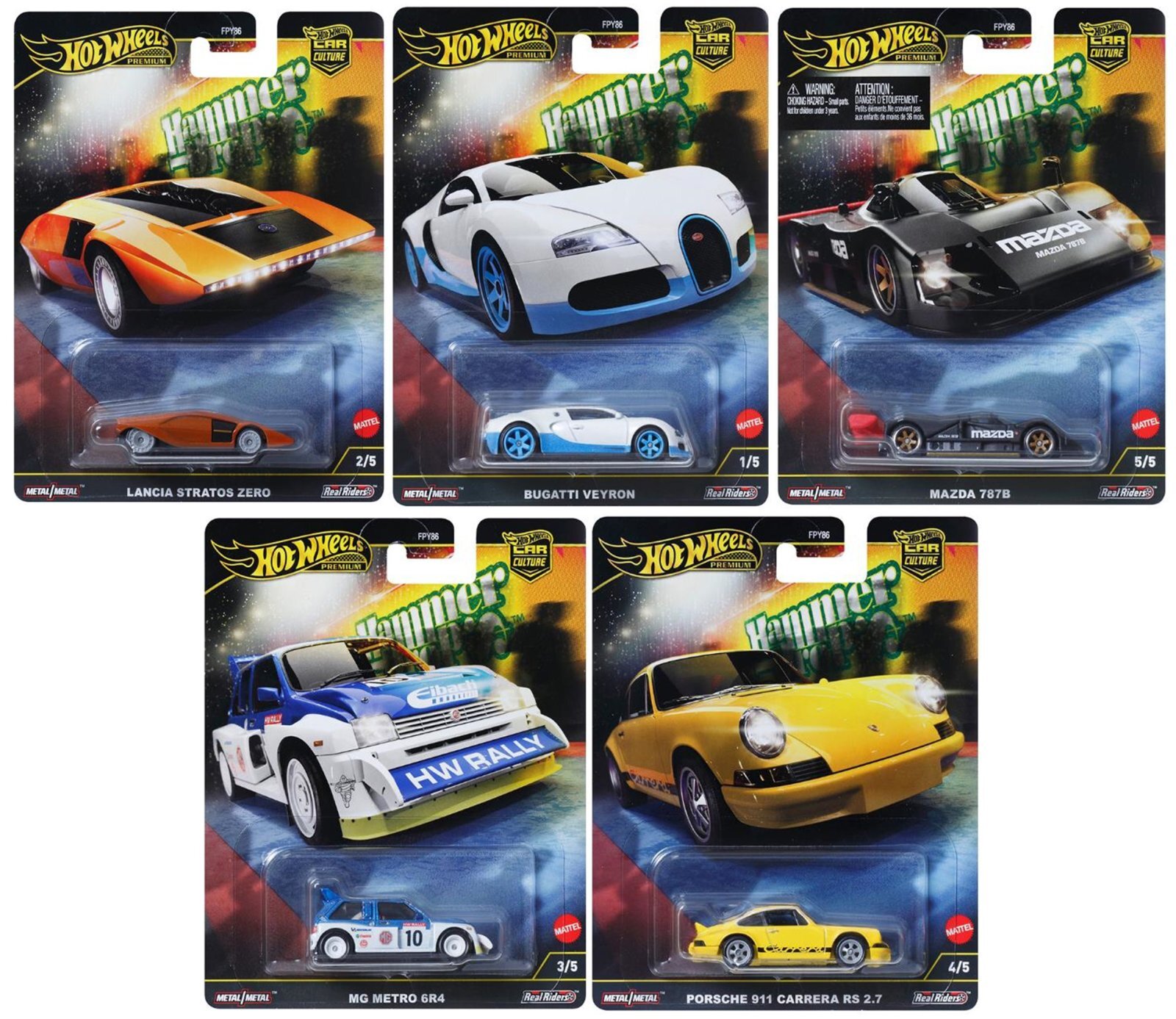 2024 HW CAR CULTURE 【ハンマードロップ - 5種セット】ランチア